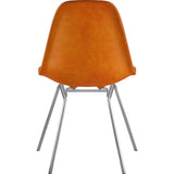 NyeKoncept Mid Century Classroom Side Chair | Burnt Orange/Nickel 331011CL1
