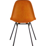 NyeKoncept Mid Century Classroom Side Chair | Burnt Orange/Gunmetal 331011CL3