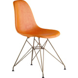 NyeKoncept Mid Century Eiffel Side Chair | Burnt Orange/Brass 331011EM2