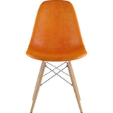NyeKoncept Mid Century Dowel Side Chair | Burnt Orange/Nickel 331011EW1