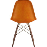 NyeKoncept Mid Century Dowel Side Chair | Burnt Orange/Brass 331011EW2