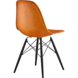NyeKoncept Mid Century Dowel Side Chair | Burnt Orange/Gunmetal 331011EW3