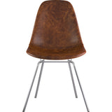 NyeKoncept Mid Century Classroom Side Chair | Weathered Whiskey/Nickel 331013CL1