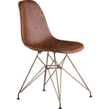 NyeKoncept Mid Century Eiffel Side Chair | Weathered Whiskey/Brass 331013EM2