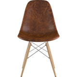 NyeKoncept Mid Century Dowel Side Chair | Weathered Whiskey/Nickel 331013EW1