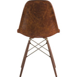 NyeKoncept Mid Century Dowel Side Chair | Weathered Whiskey/Brass 331013EW2