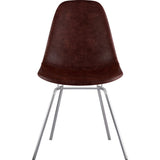 NyeKoncept Mid Century Classroom Side Chair | Aged Cognac/Nickel 331014CL1