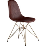 NyeKoncept Mid Century Eiffel Side Chair | Aged Cognac/Brass 331014EM2