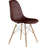 NyeKoncept Mid Century Dowel Side Chair | Aged Cognac/Nickel 331014EW1