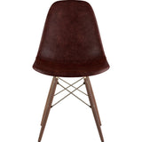 NyeKoncept Mid Century Dowel Side Chair | Aged Cognac/Brass 331014EW2