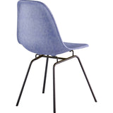 NyeKoncept Mid Century Classroom Side Chair | Weathered Blue/Gunmetal 331015CL3