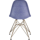 NyeKoncept Mid Century Eiffel Side Chair | Weathered Blue/Brass 331015EM2