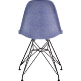 NyeKoncept Mid Century Eiffel Side Chair | Weathered Blue/Gunmetal 331015EM3