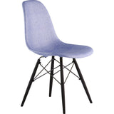 NyeKoncept Mid Century Dowel Side Chair | Weathered Blue/Gunmetal 331015EW3
