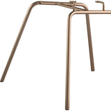 NyeKoncept Mid Century Classroom Side Chair | Aged Maple/Brass 331016CL2