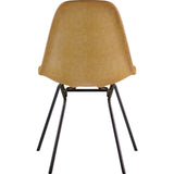 NyeKoncept Mid Century Classroom Side Chair | Aged Maple/Gunmetal 331016CL3