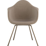 NyeKoncept Mid Century Classroom Arm Chair | Light Sand/Brass 332001CL2