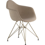 NyeKoncept Mid Century Eiffel Arm Chair | Light Sand/Brass 332001EM2