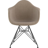 NyeKoncept Mid Century Eiffel Arm Chair | Light Sand/Gunmetal 332001EM3