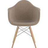 NyeKoncept Mid Century Dowel Arm Chair | Light Sand/Nickel 332001EW1