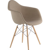 NyeKoncept Mid Century Dowel Arm Chair | Light Sand/Nickel 332001EW1