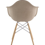 NyeKoncept Mid Century Dowel Arm Chair | Light Sand/Nickel 332001EW1