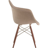 NyeKoncept Mid Century Dowel Arm Chair | Light Sand/Brass 332001EW2