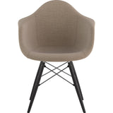 NyeKoncept Mid Century Dowel Arm Chair | Light Sand/Gunmetal 332001EW3