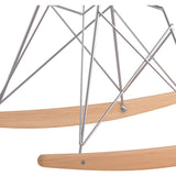 NyeKoncept Mid Century Rocker Chair | Light Sand/Nickel 332001RO1