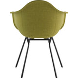 NyeKoncept Mid Century Classroom Arm Chair | Avocado Green/Gunmetal 332002CL3