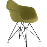 NyeKoncept Mid Century Eiffel Arm Chair | Avocado Green/Gunmetal 332002EM3