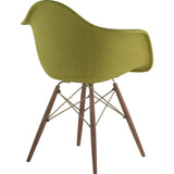 NyeKoncept Mid Century Dowel Arm Chair | Avocado Green/Brass 332002EW2