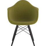 NyeKoncept Mid Century Dowel Arm Chair | Avocado Green/Gunmetal 332002EW3