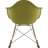 NyeKoncept Mid Century Rocker Chair | Avocado Green/Brass 332002RO2