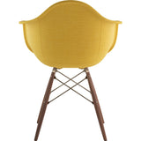 NyeKoncept Mid Century Dowel Arm Chair | Papaya Yellow/Brass 332003EW2