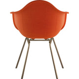 NyeKoncept Mid Century Classroom Arm Chair | Lava Red/Brass 332004CL2