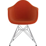 NyeKoncept Mid Century Eiffel Arm Chair | Lava Red/Nickel 332004EM1