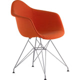 NyeKoncept Mid Century Eiffel Arm Chair | Lava Red/Nickel 332004EM1