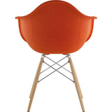 NyeKoncept Mid Century Dowel Arm Chair | Lava Red/Nickel 332004EW1