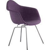 NyeKoncept Mid Century Classroom Arm Chair | Plum Purple/Nickel 332005CL1