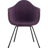 NyeKoncept Mid Century Classroom Arm Chair | Plum Purple/Gunmetal 332005CL3