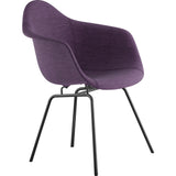NyeKoncept Mid Century Classroom Arm Chair | Plum Purple/Gunmetal 332005CL3
