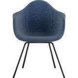 NyeKoncept Mid Century Classroom Arm Chair | Dodger Blue/Gunmetal 332006CL3