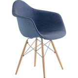 NyeKoncept Mid Century Dowel Arm Chair | Dodger Blue/Nickel 332006EW1
