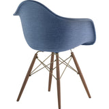 NyeKoncept Mid Century Dowel Arm Chair | Dodger Blue/Brass 332006EW2