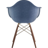 NyeKoncept Mid Century Dowel Arm Chair | Dodger Blue/Brass 332006EW2