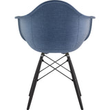 NyeKoncept Mid Century Dowel Arm Chair | Dodger Blue/Gunmetal 332006EW3