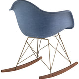 NyeKoncept Mid Century Rocker Chair | Dodger Blue/Brass 332006RO2