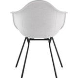NyeKoncept Mid Century Classroom Arm Chair | Glacier White/Gunmetal 332007CL3