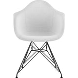 NyeKoncept Mid Century Eiffel Arm Chair | Glacier White/Gunmetal 332007EM3